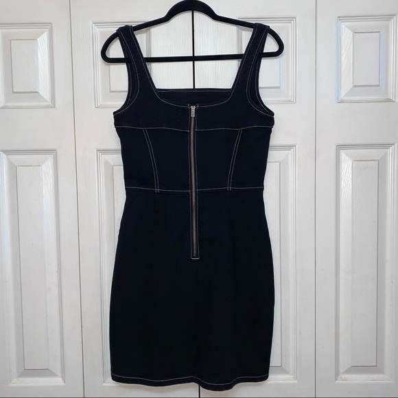 Reformation Black Denim Sleeveless Minidress NWT - Picture 8 of 16